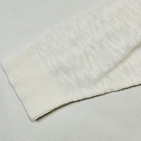 Soft Surroundings Playa Bonita Cardigan Women Med Ivory Sweater Open Front 2DF38 - Picture 6 of 12